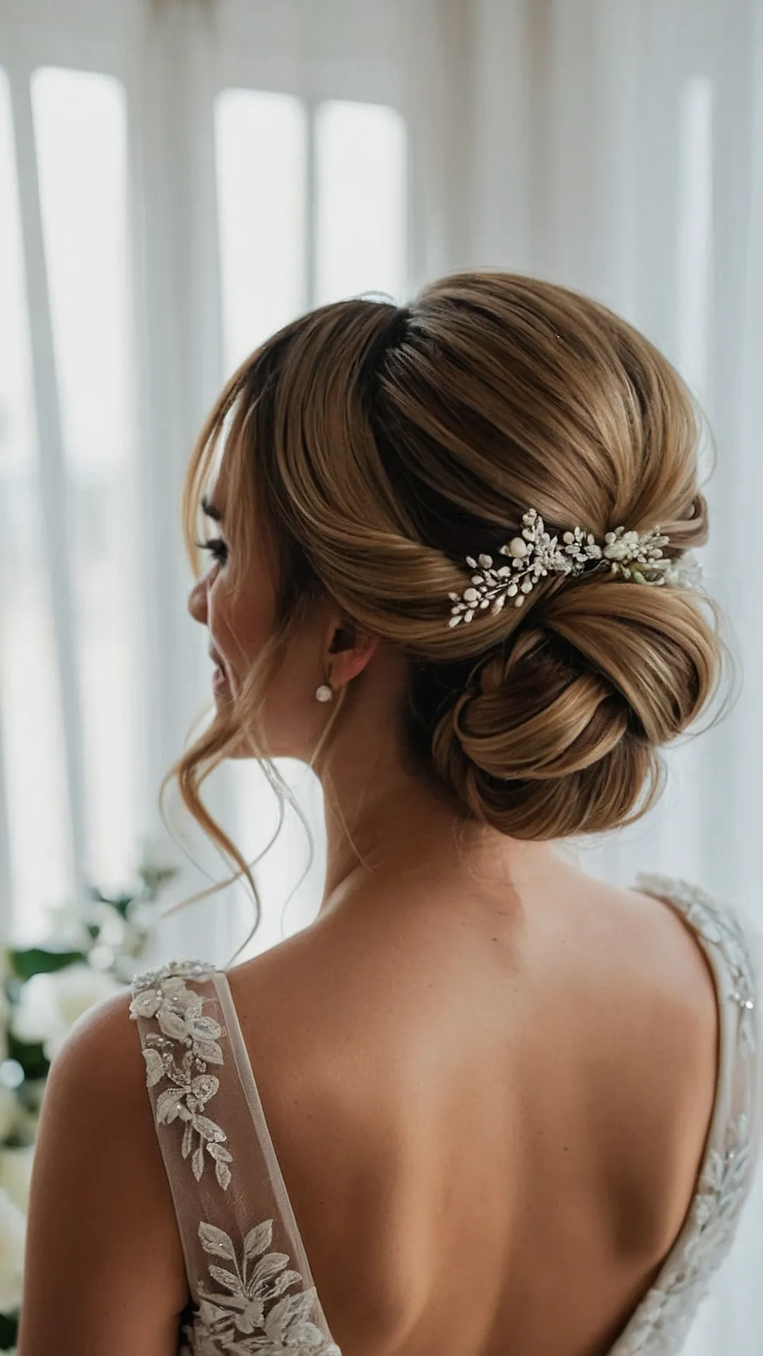 Garden Wedding Bun