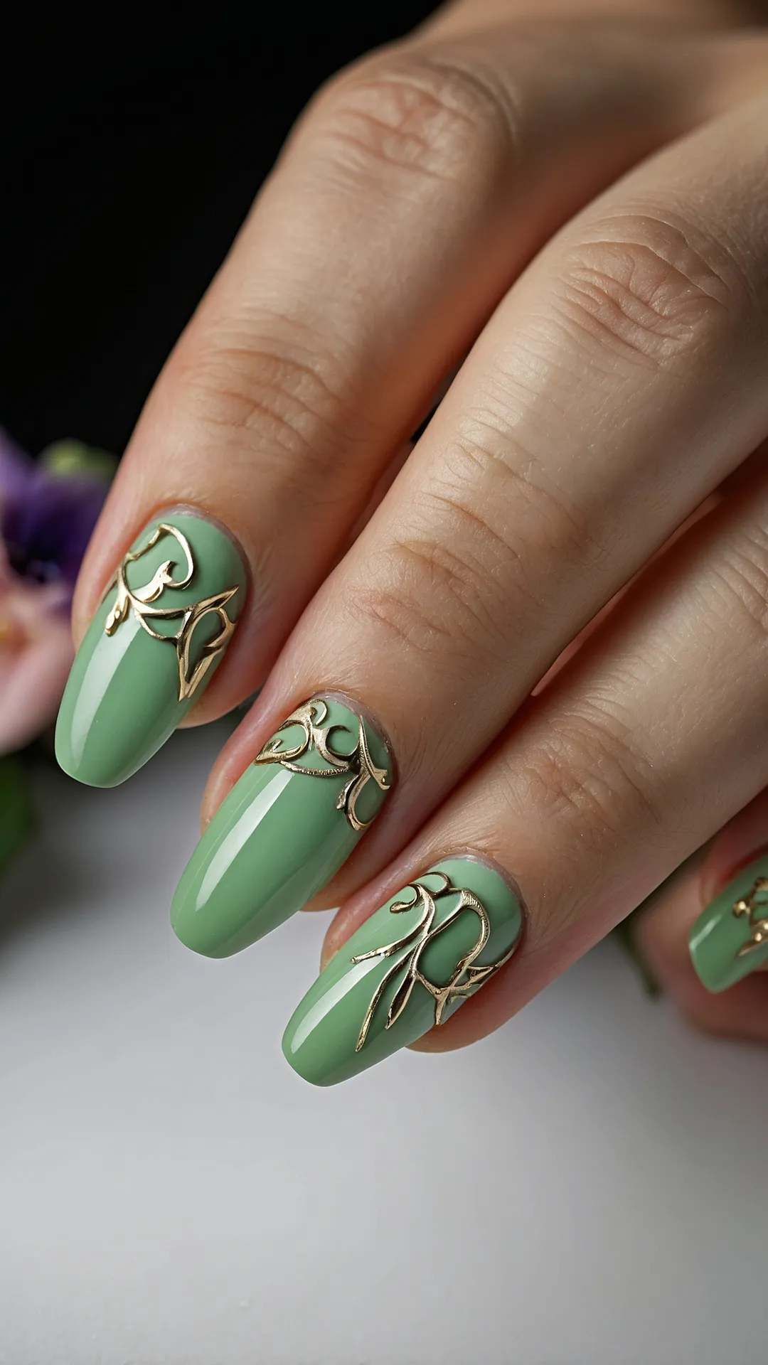 Gilded Green Glam