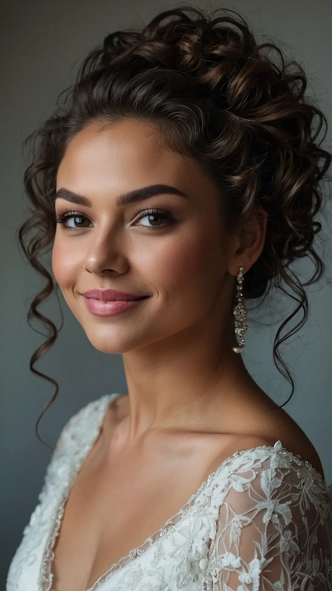 Crown of Curls: Bridal Beauty