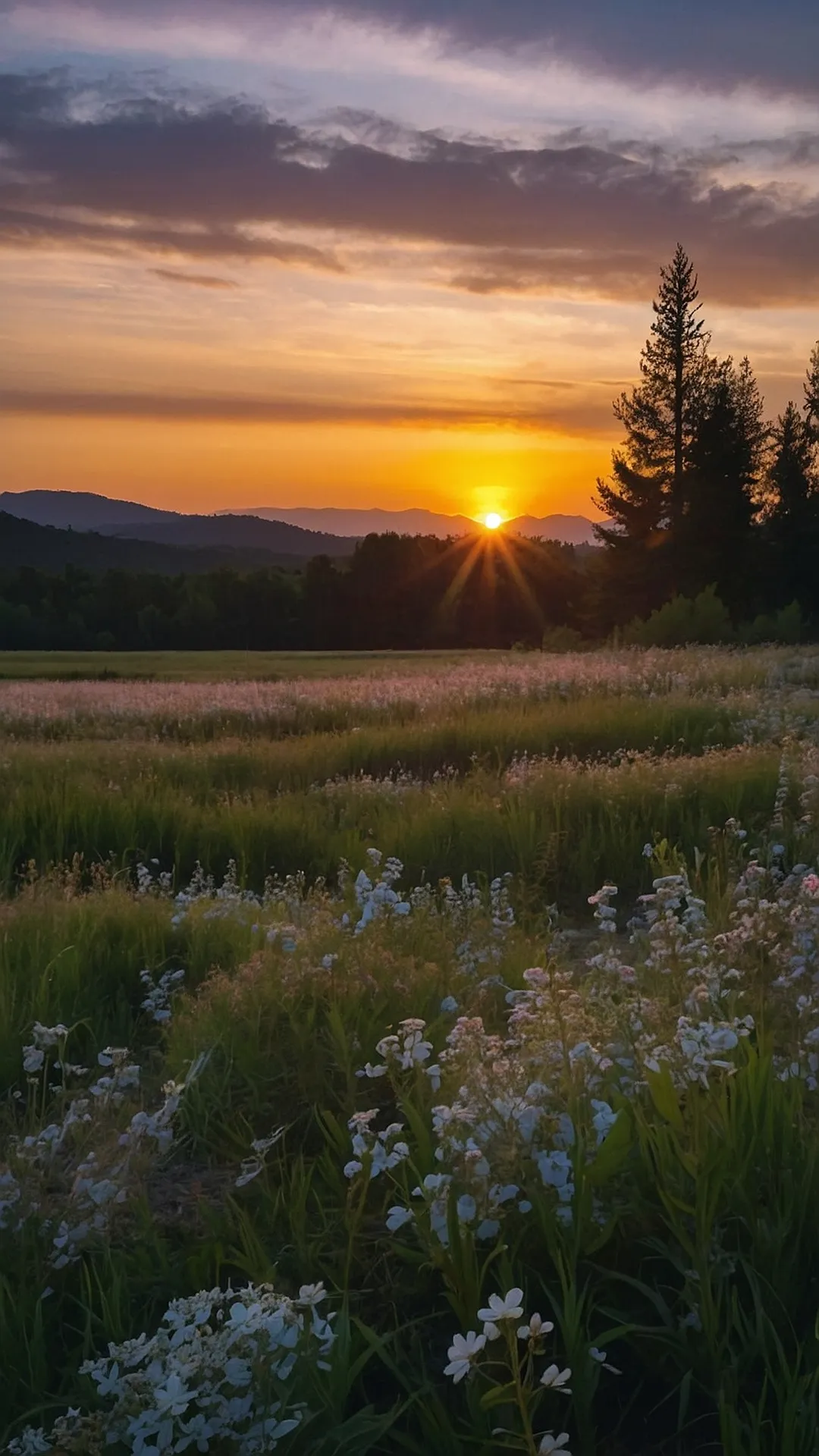 Wildflower Sunset