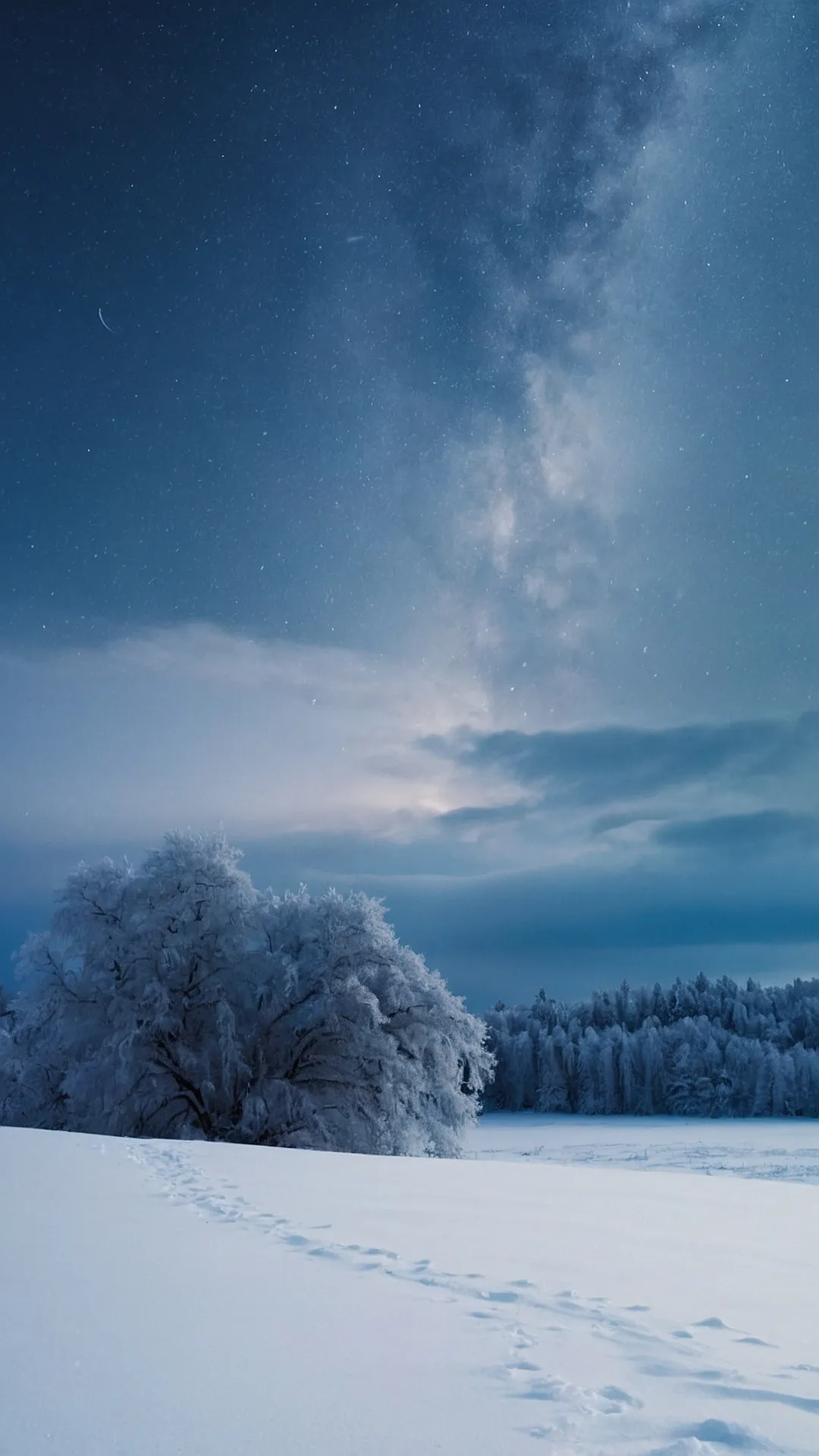 Milky Snowscape: