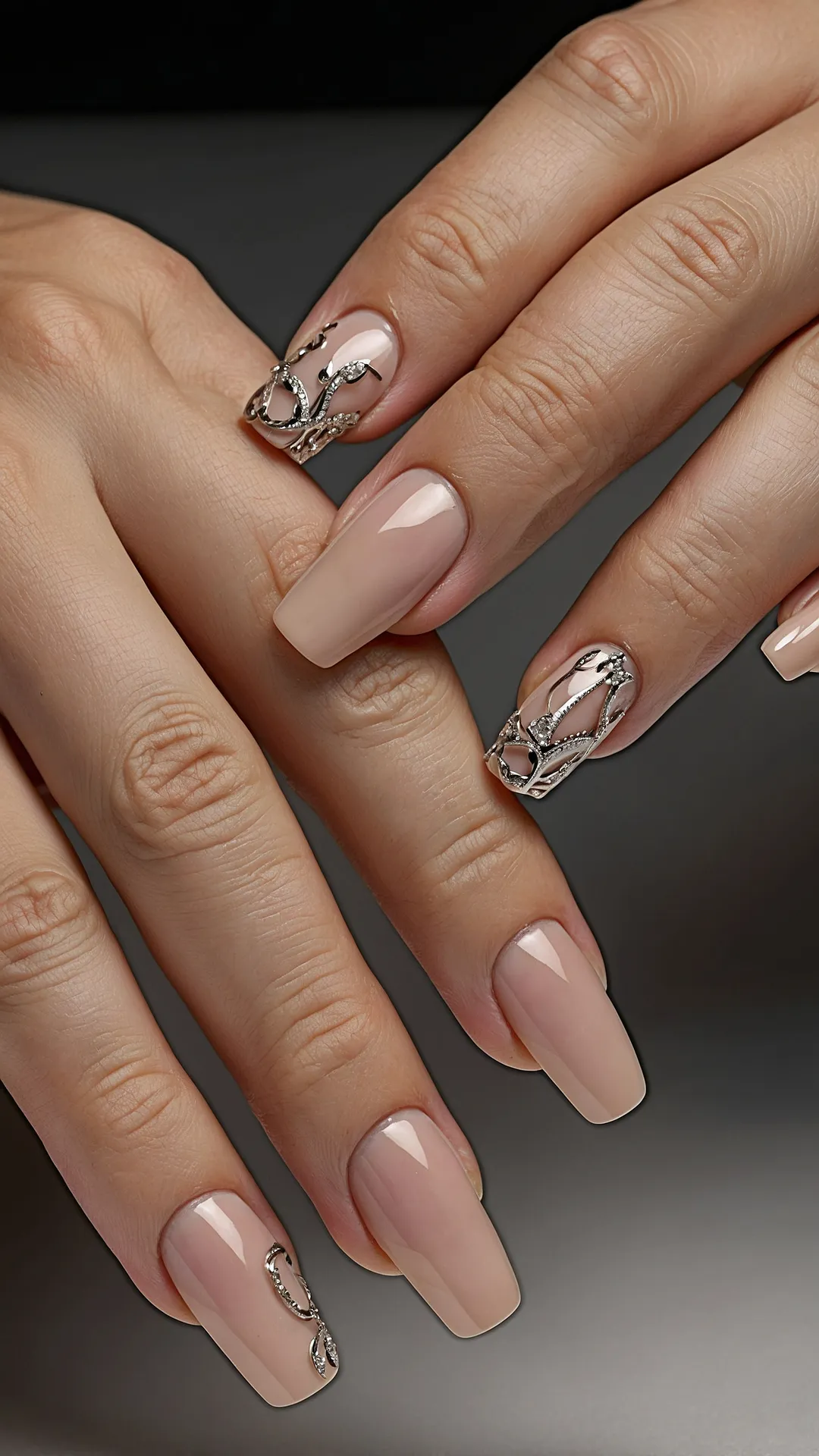 Romantic Bling Claws
