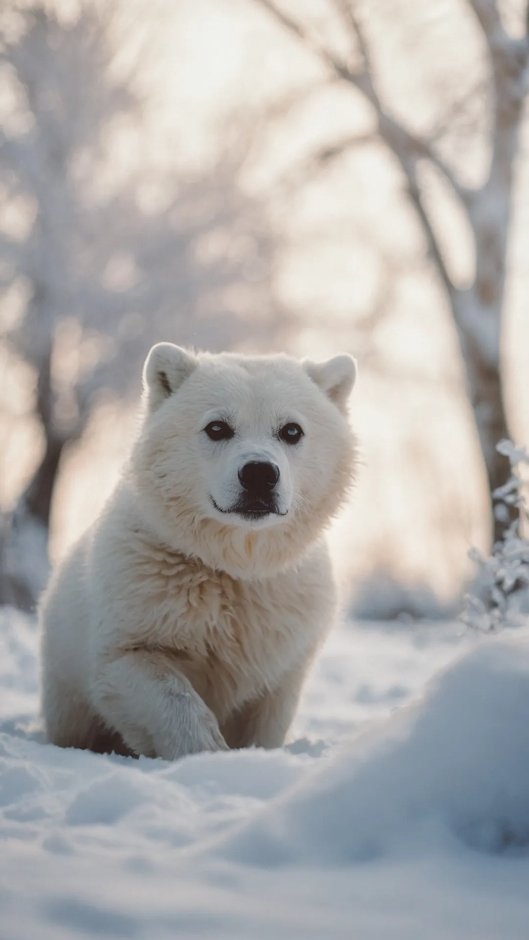 Paw Prints in the Snow: