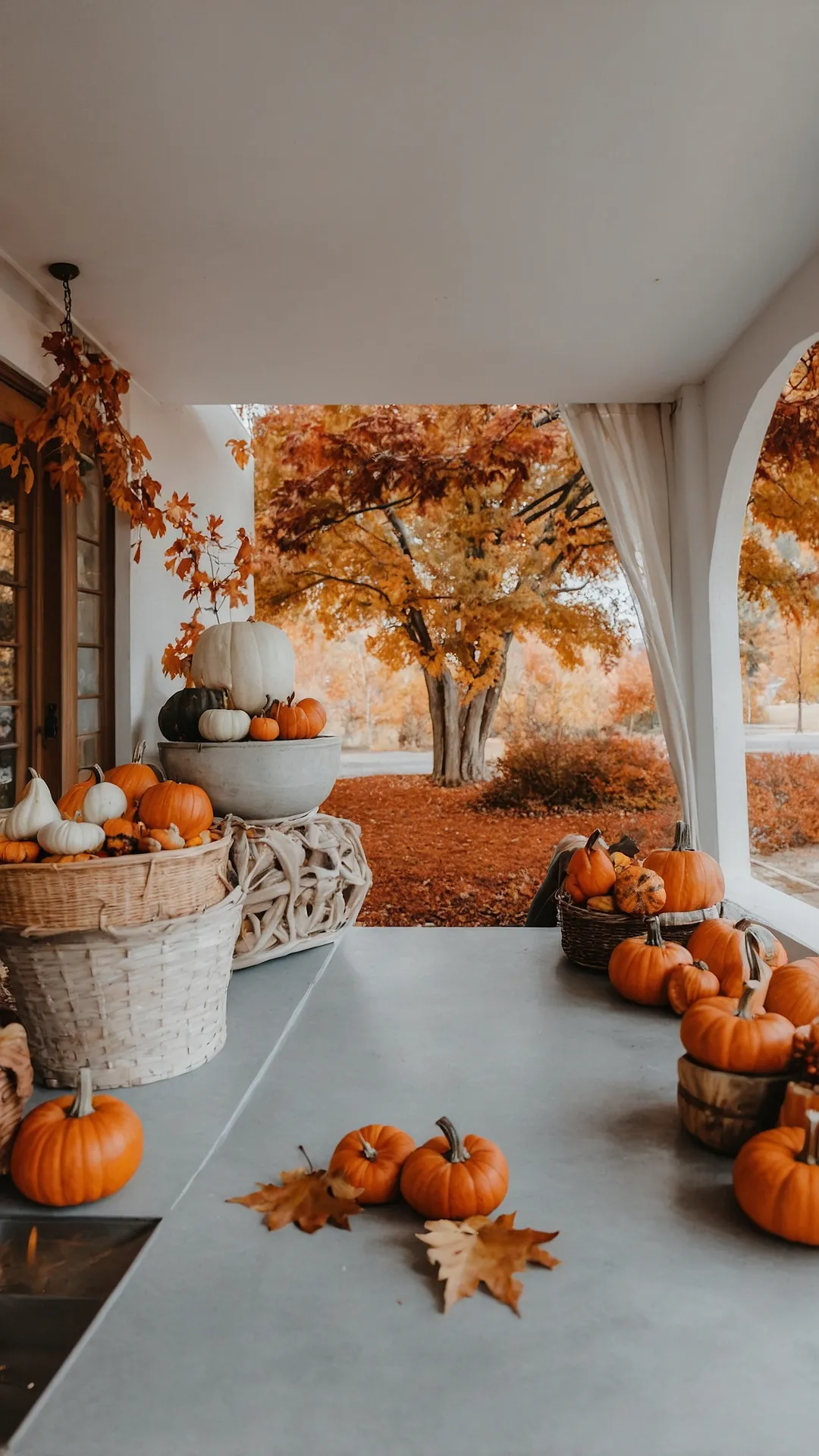 Our Pumpkined Porch