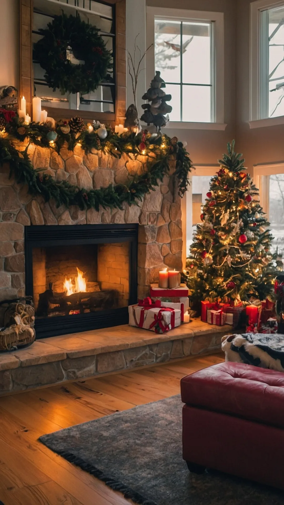 Cozy Christmas Fireplace:  Where the Magic Happens!