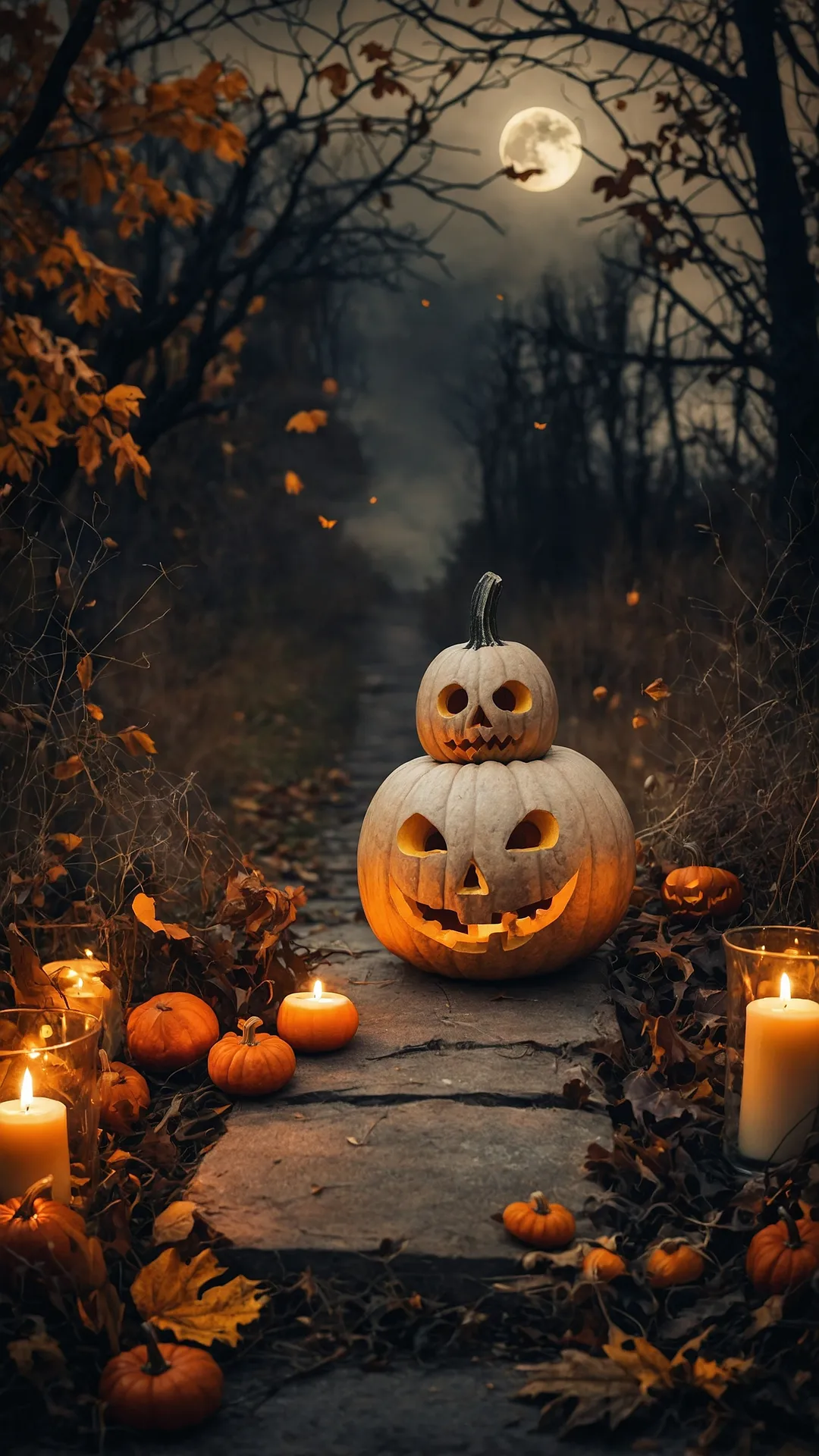 Midnight Pumpkin Pile