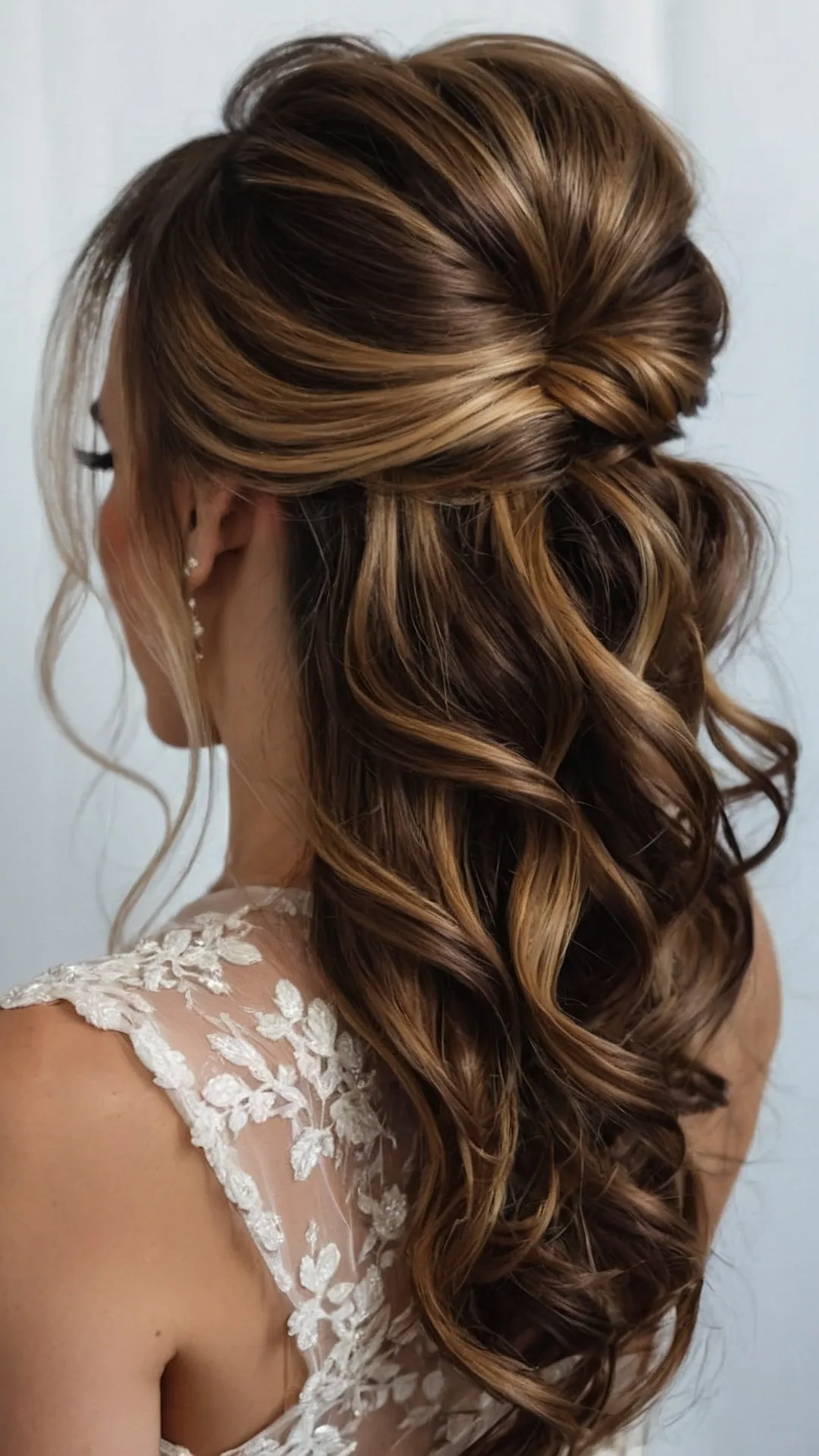 Timeless Half Up Half Down Wedding Hairstyles to Complement Your Dress