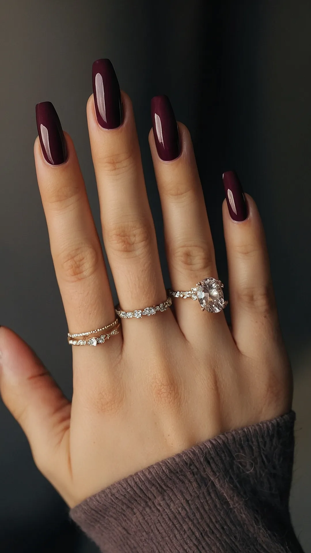 Burgundy & Bling: