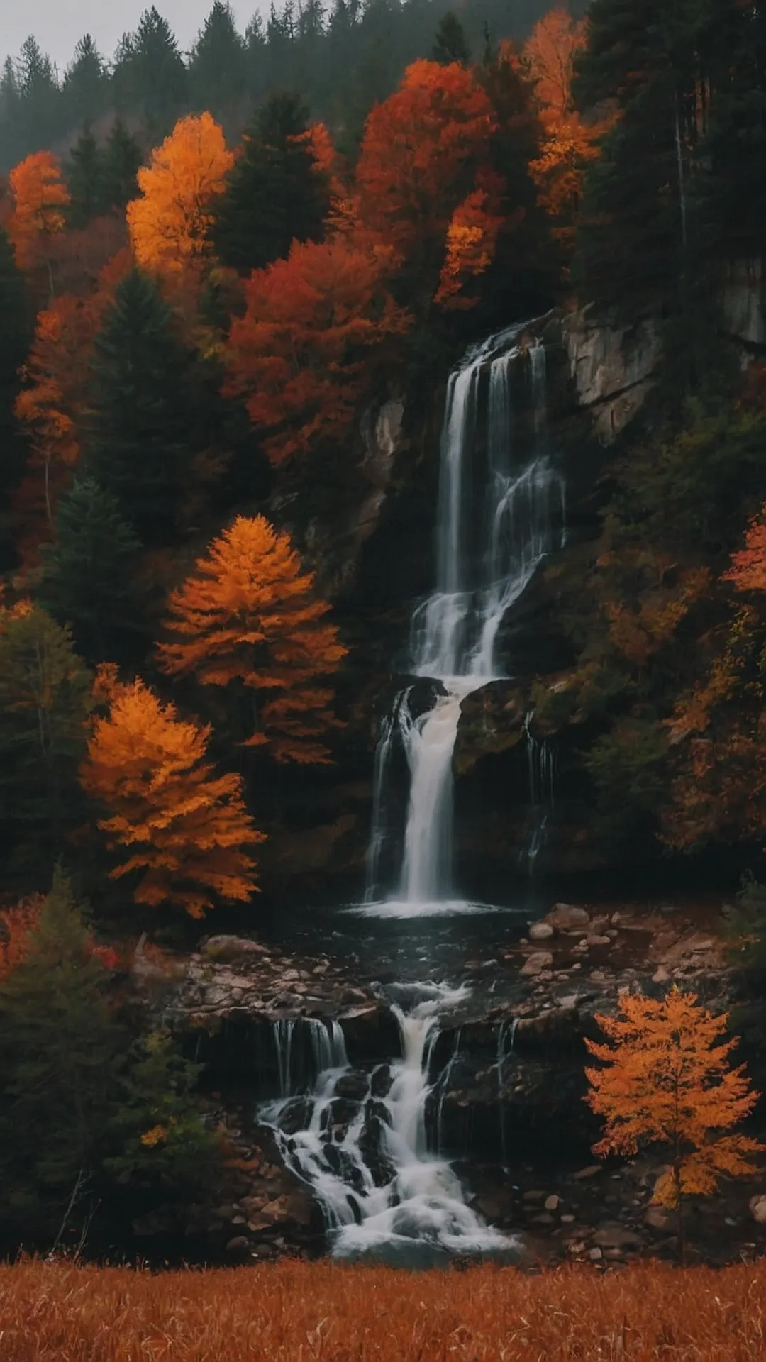 Autumn Waterfall Dreams