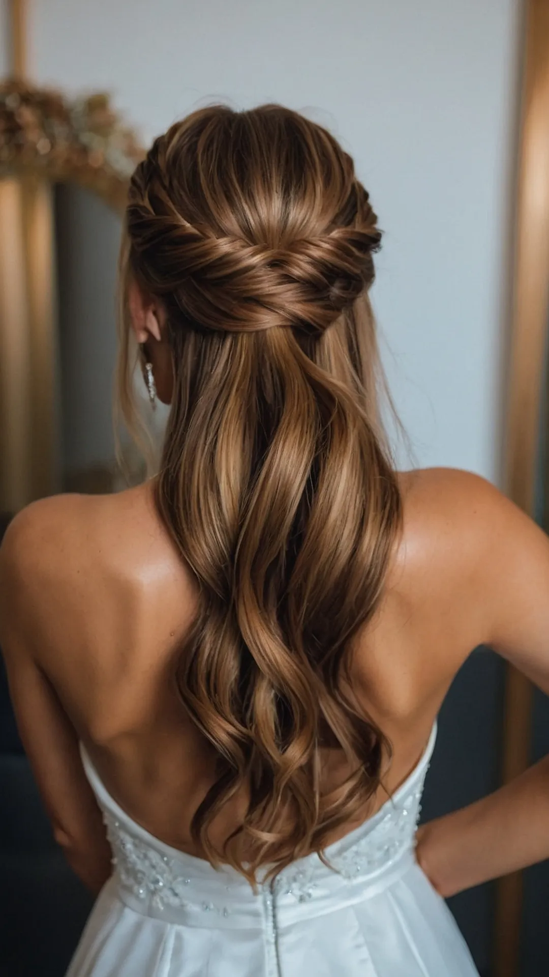 Whimsical Half Up Half Down Wedding Hair Ideas for a Fairy Tale Look