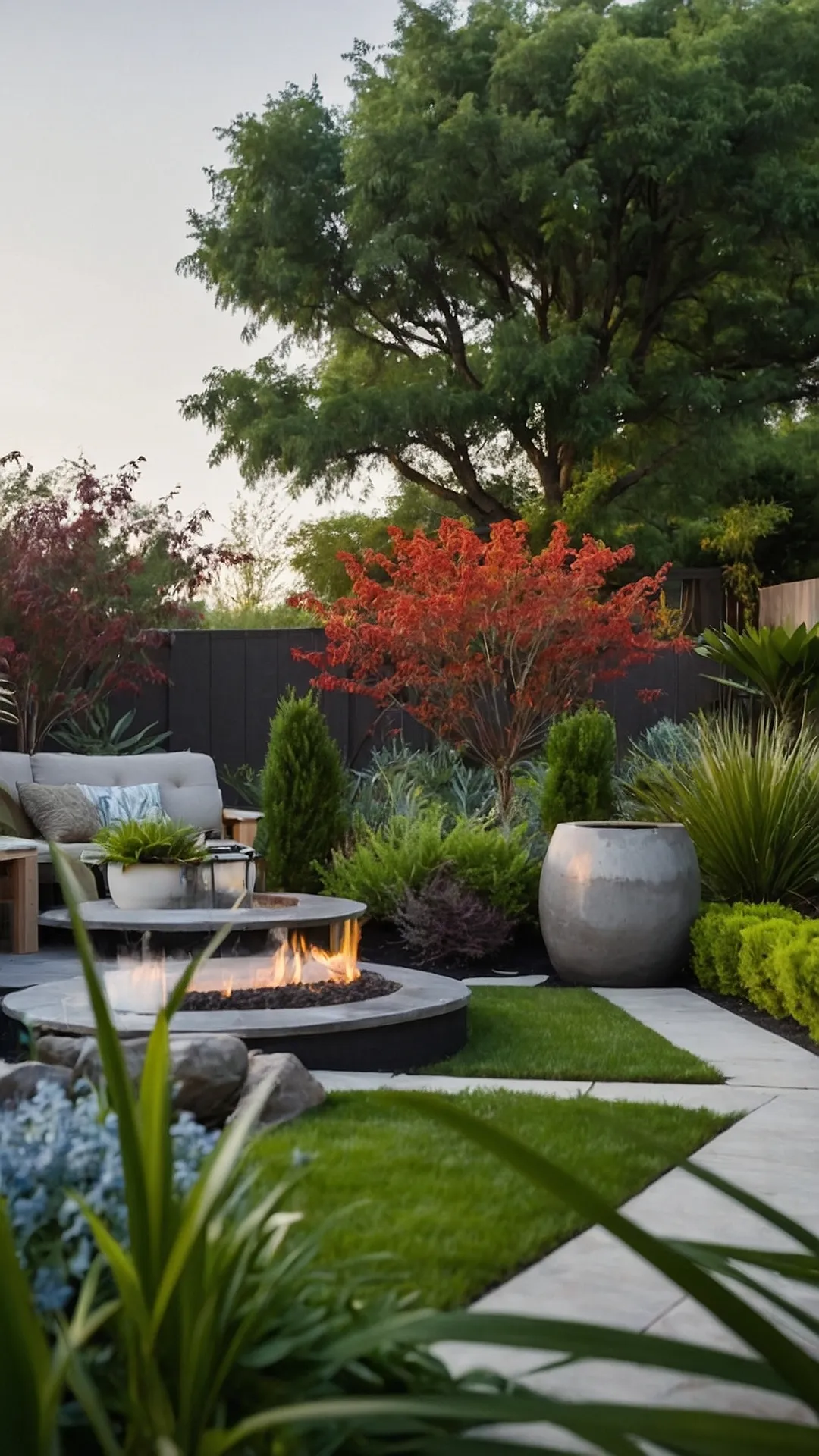 Fire Up the Fun: Modern Backyard Bliss!