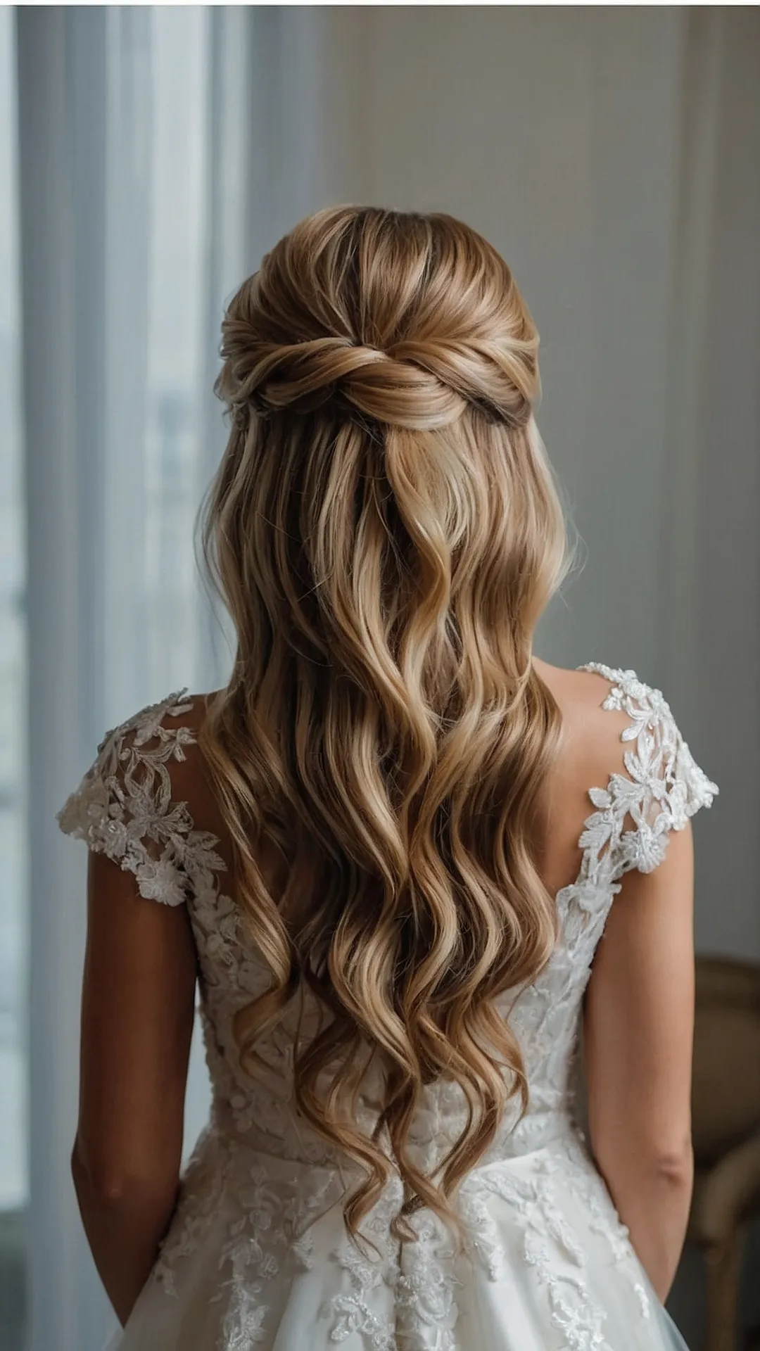 Lovely Half Up Half Down Wedding Hairstyles to Capture Hearts