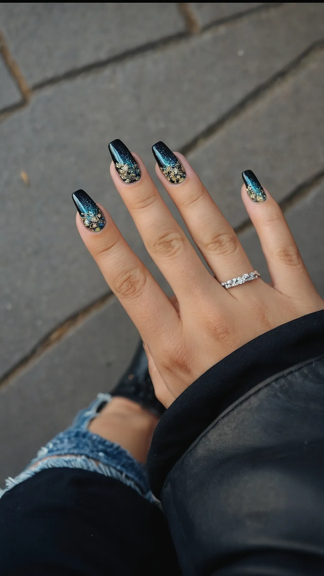 Black & Gold Sparkle