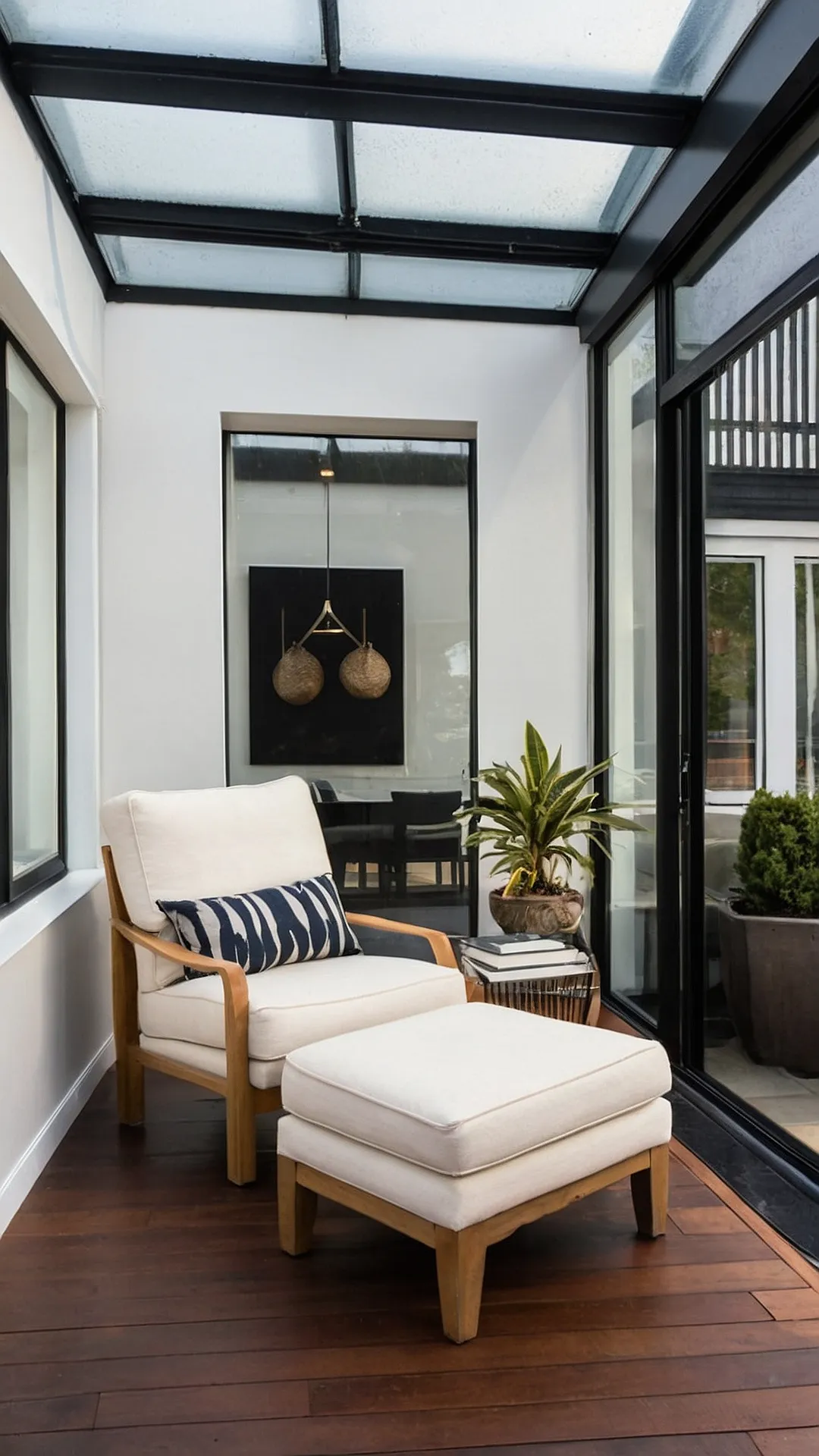 Radiant Farmhouse Sunroom