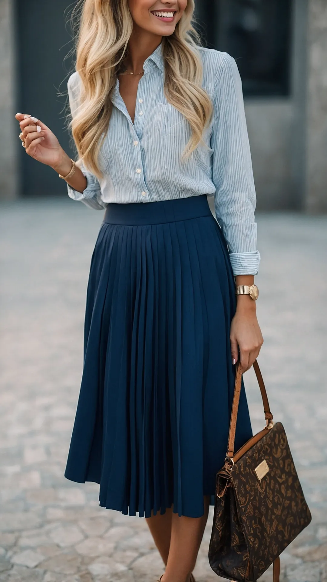 Blue Skirt State of Style