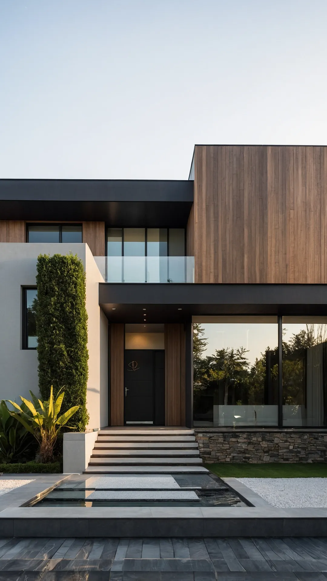 <p>Looking at this place, it’s like a giant, super cool Lego set for grown-ups who really like sharp edges and soaking up the sun. This modern villa design is so sleek, it practically whispers