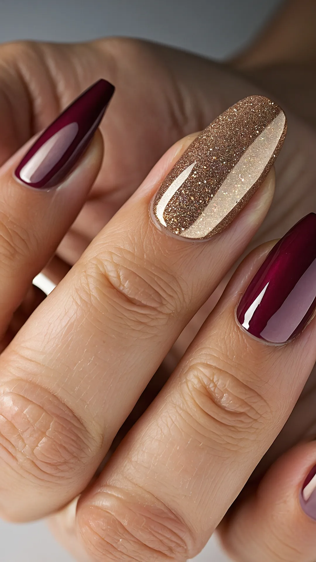 Glittering Maroon