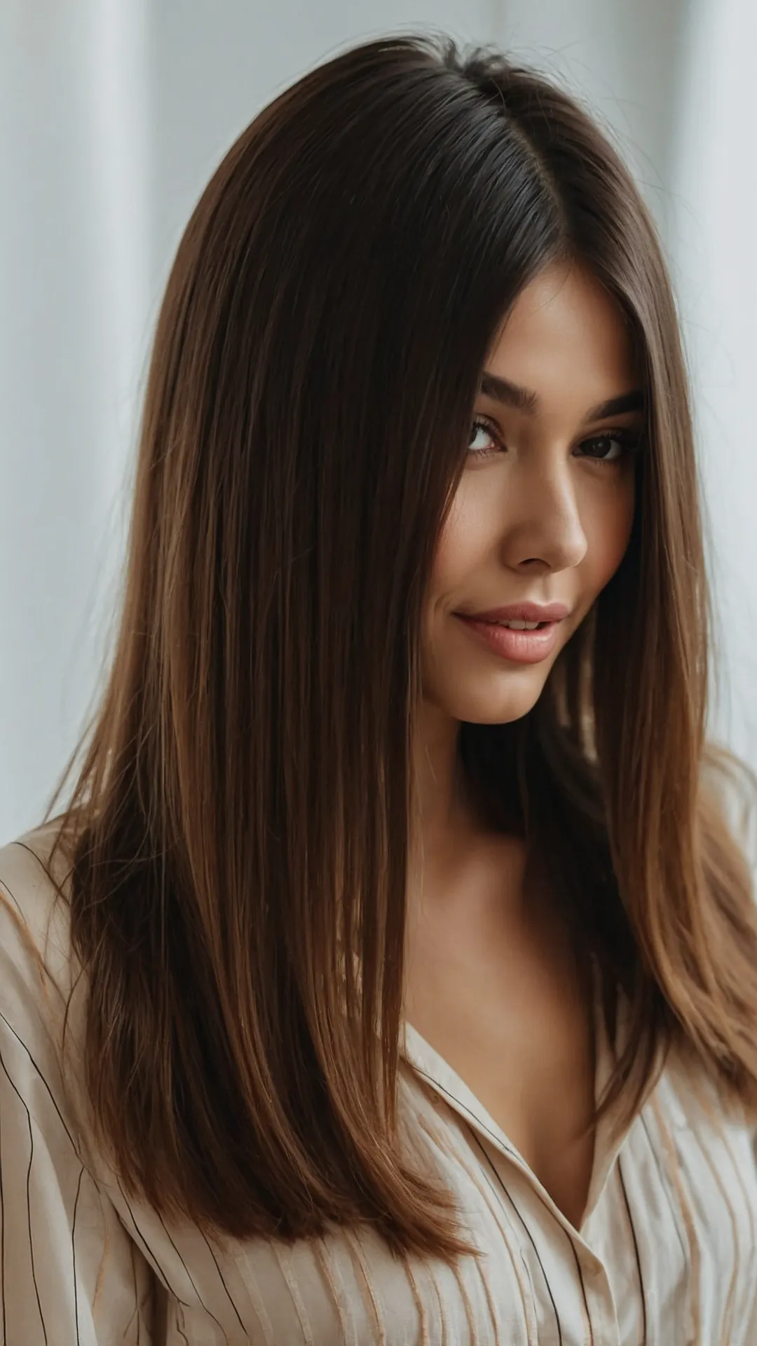 Shine Bright, Straight Hair