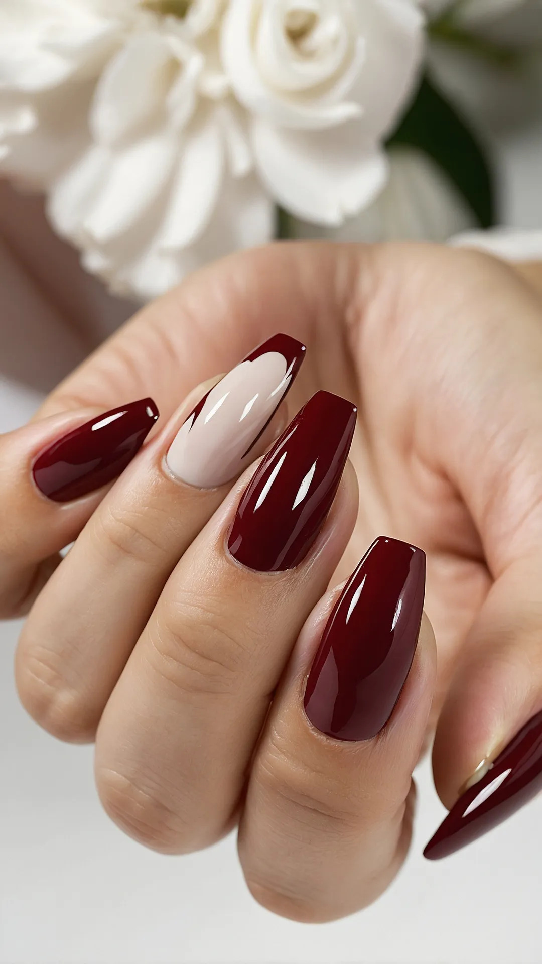 Fancy Maroon Tips