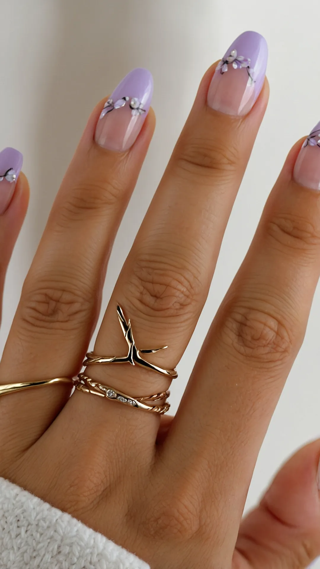 Effortless Floral Manis