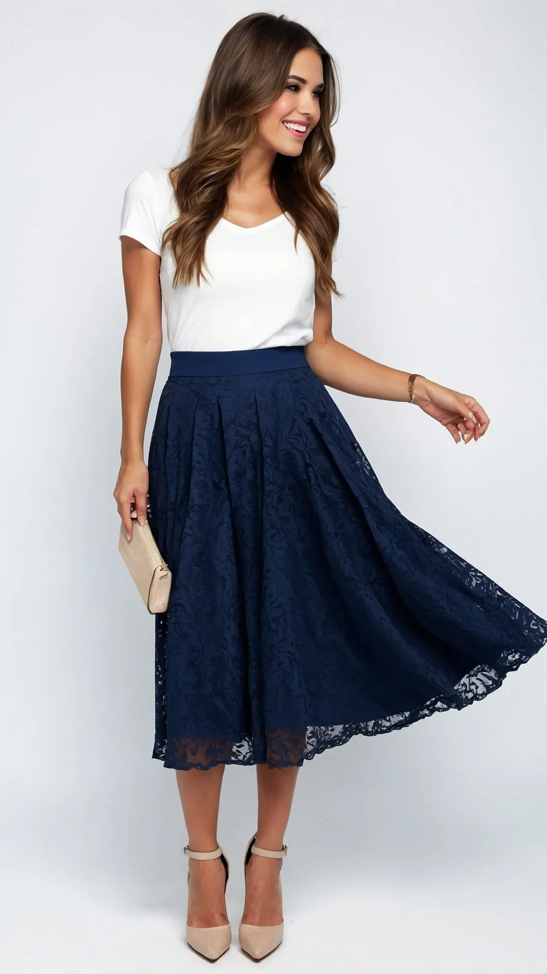 The Perfect Blue Skirt Pairing