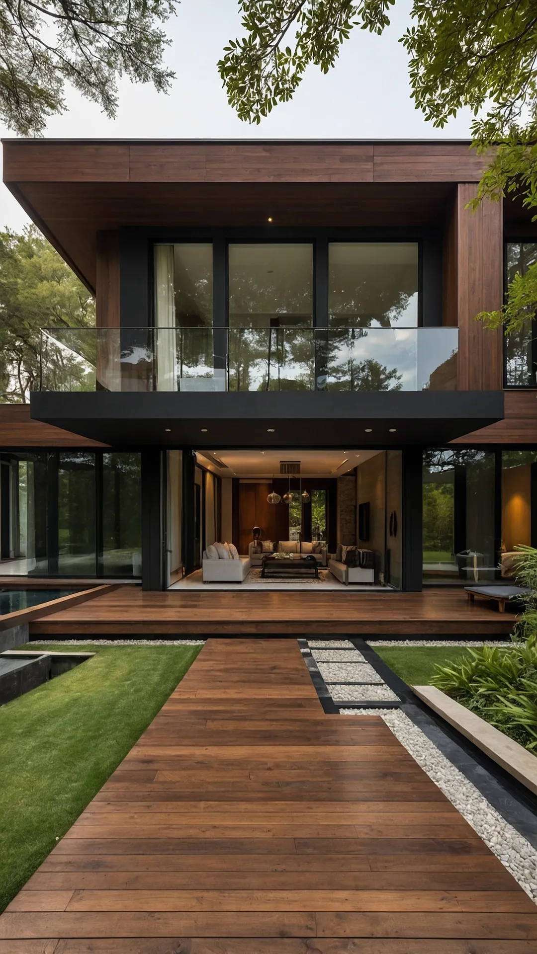 <p>This modern villa design is basically saying,