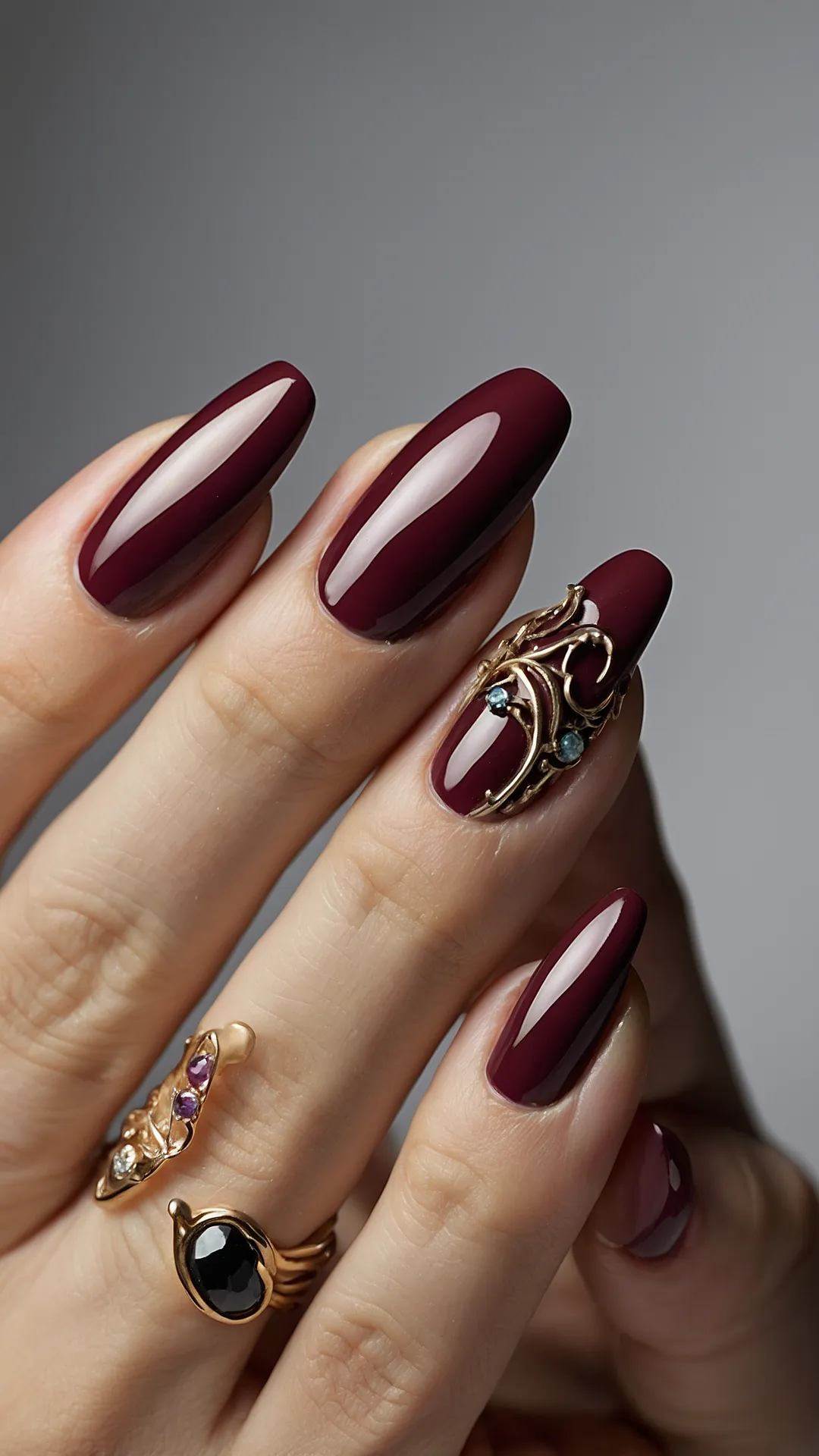 Nailed Maroon Style