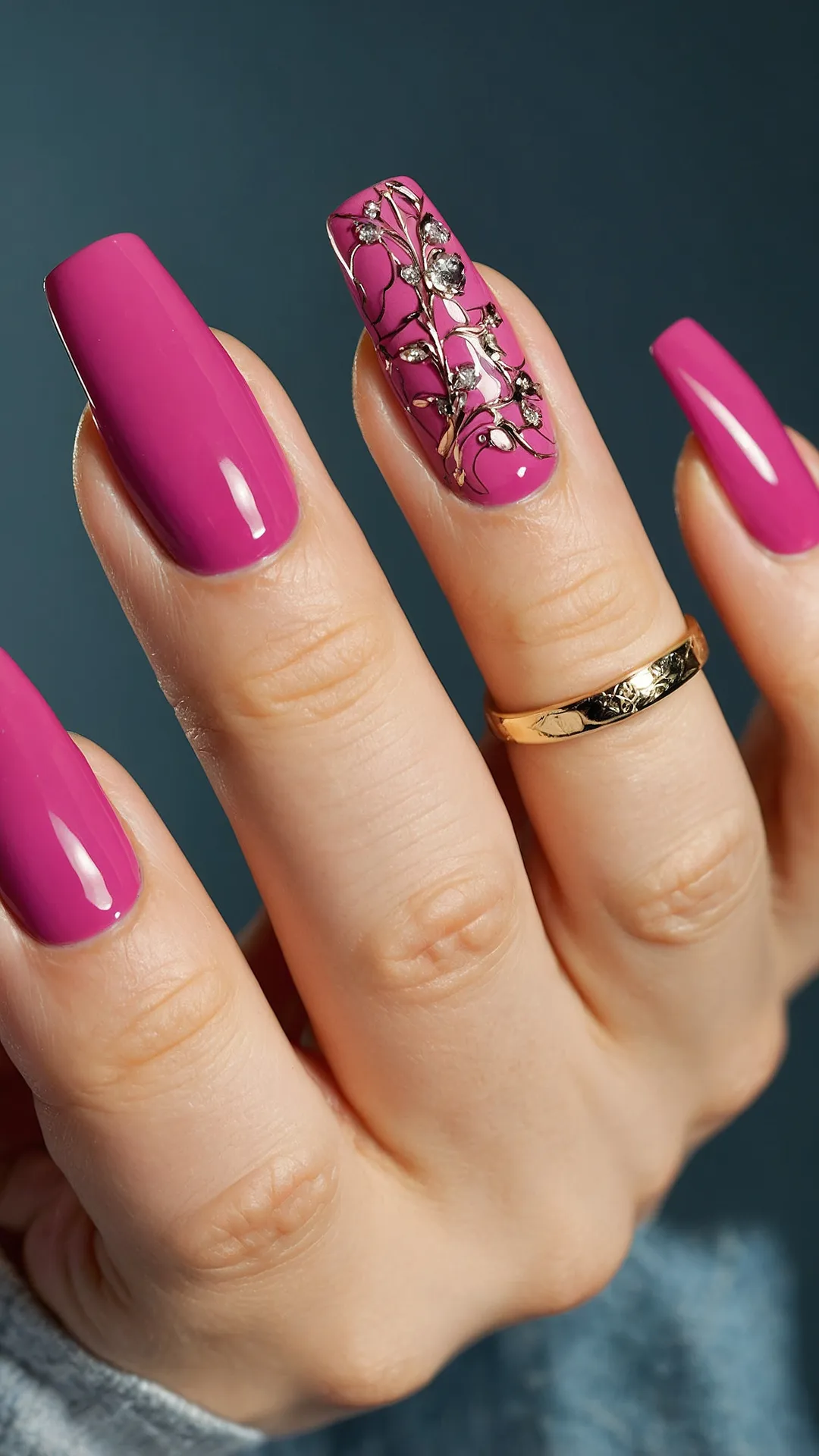 Pink Plot Twist Mani