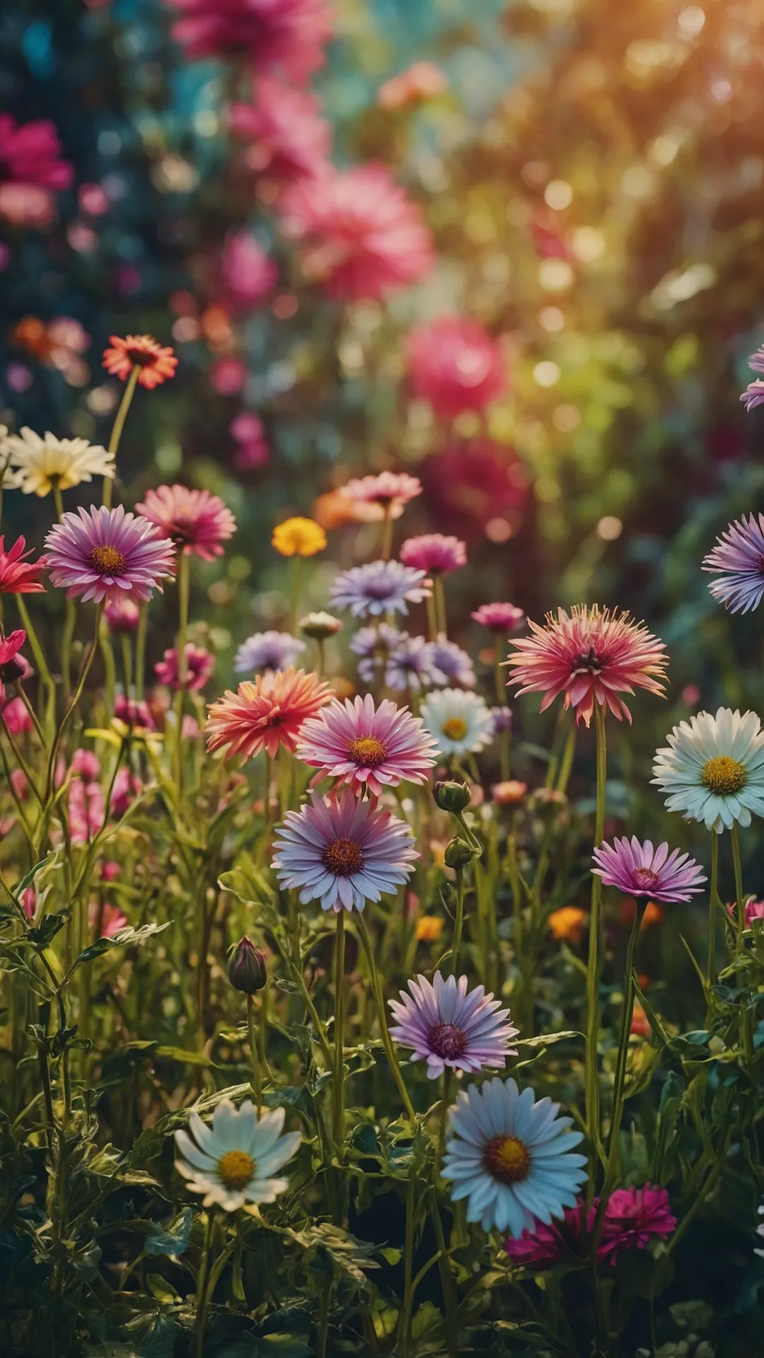 Vibrant Background Blooms