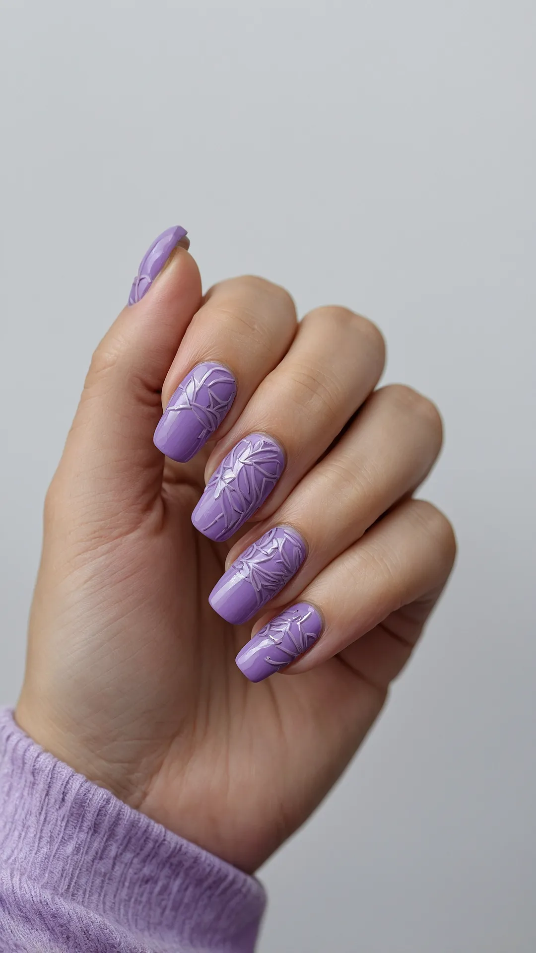 Royal Purple Spring Nails
