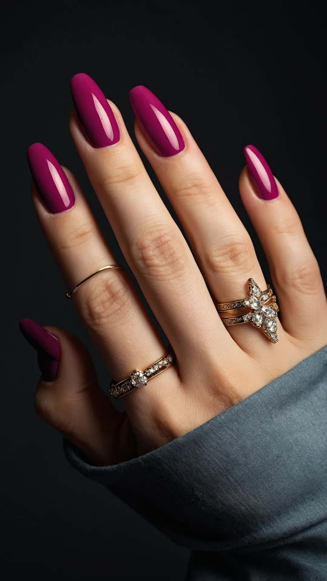 Maroon & Gold Glam
