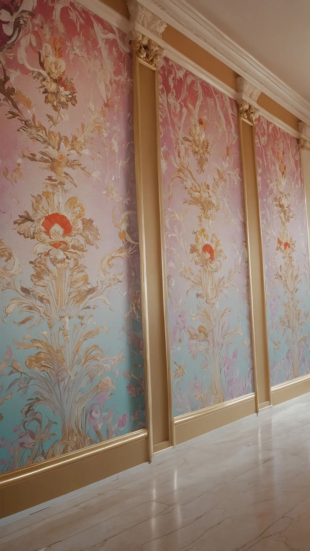 Gilded Hallway Walls
