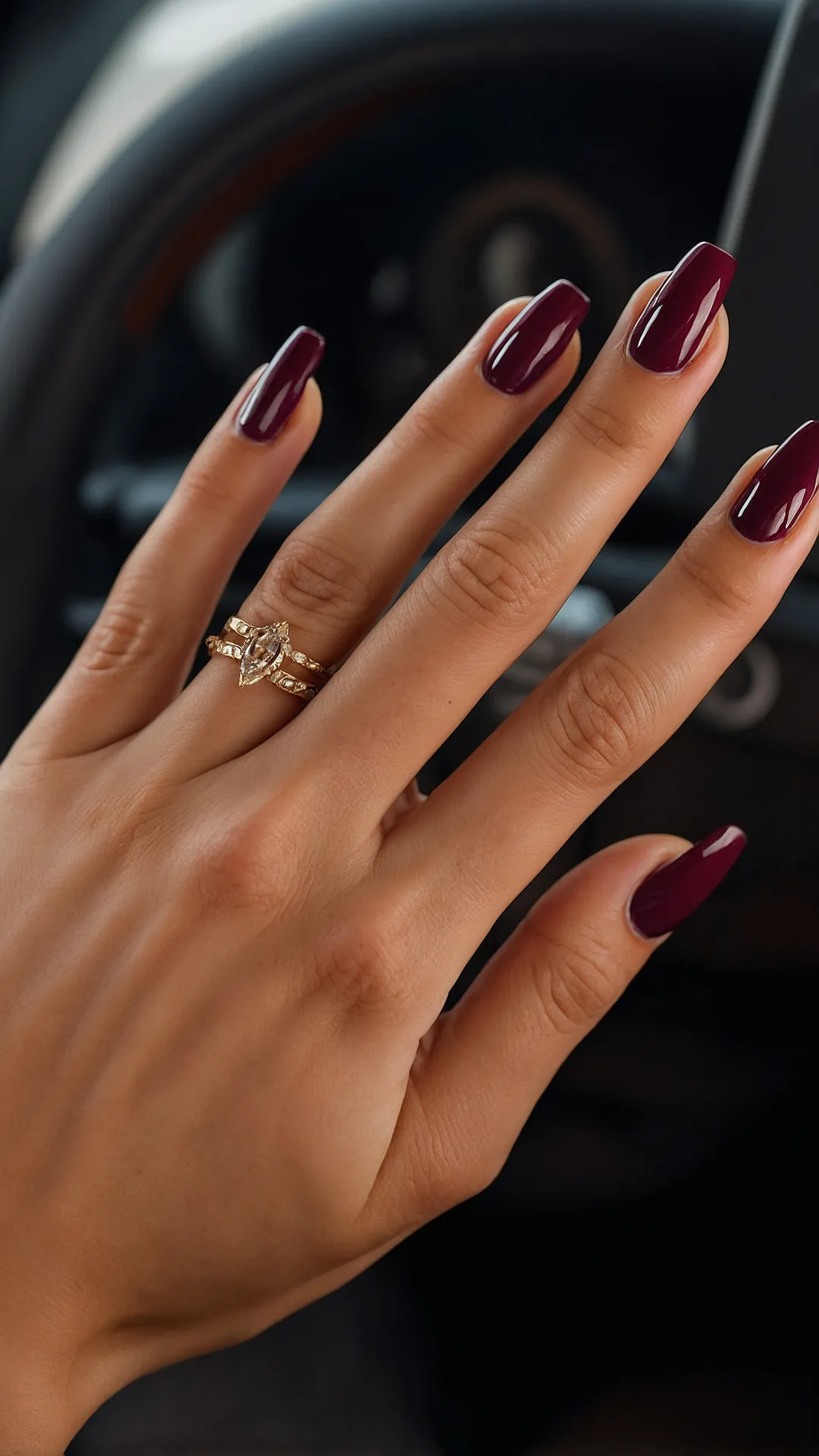 Polished Maroon Confidence