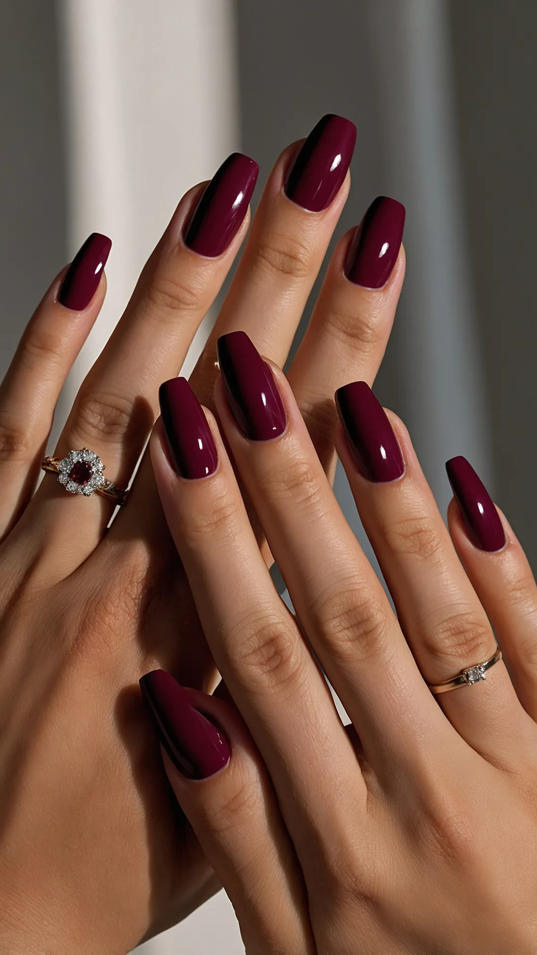 Elegant Maroon Mani