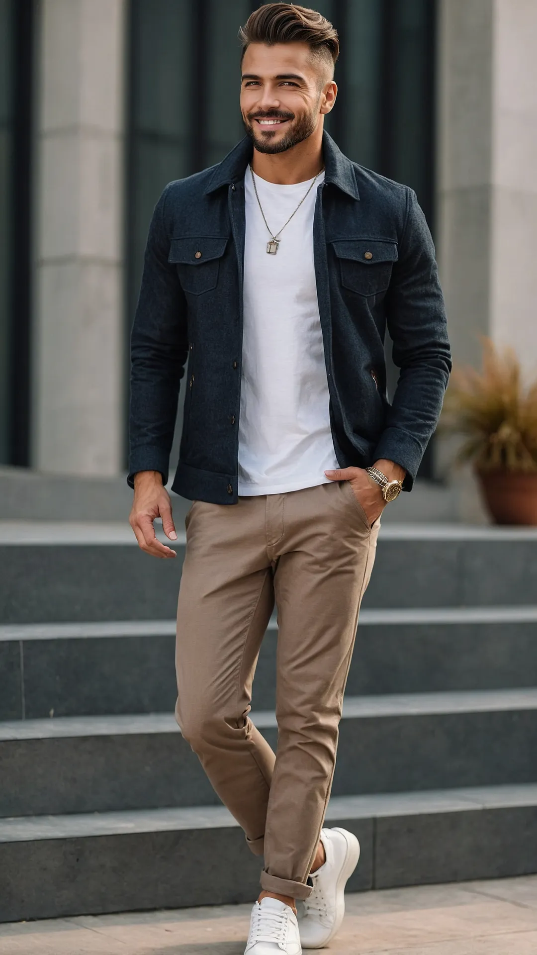 Blazer-Sneaker Synergy