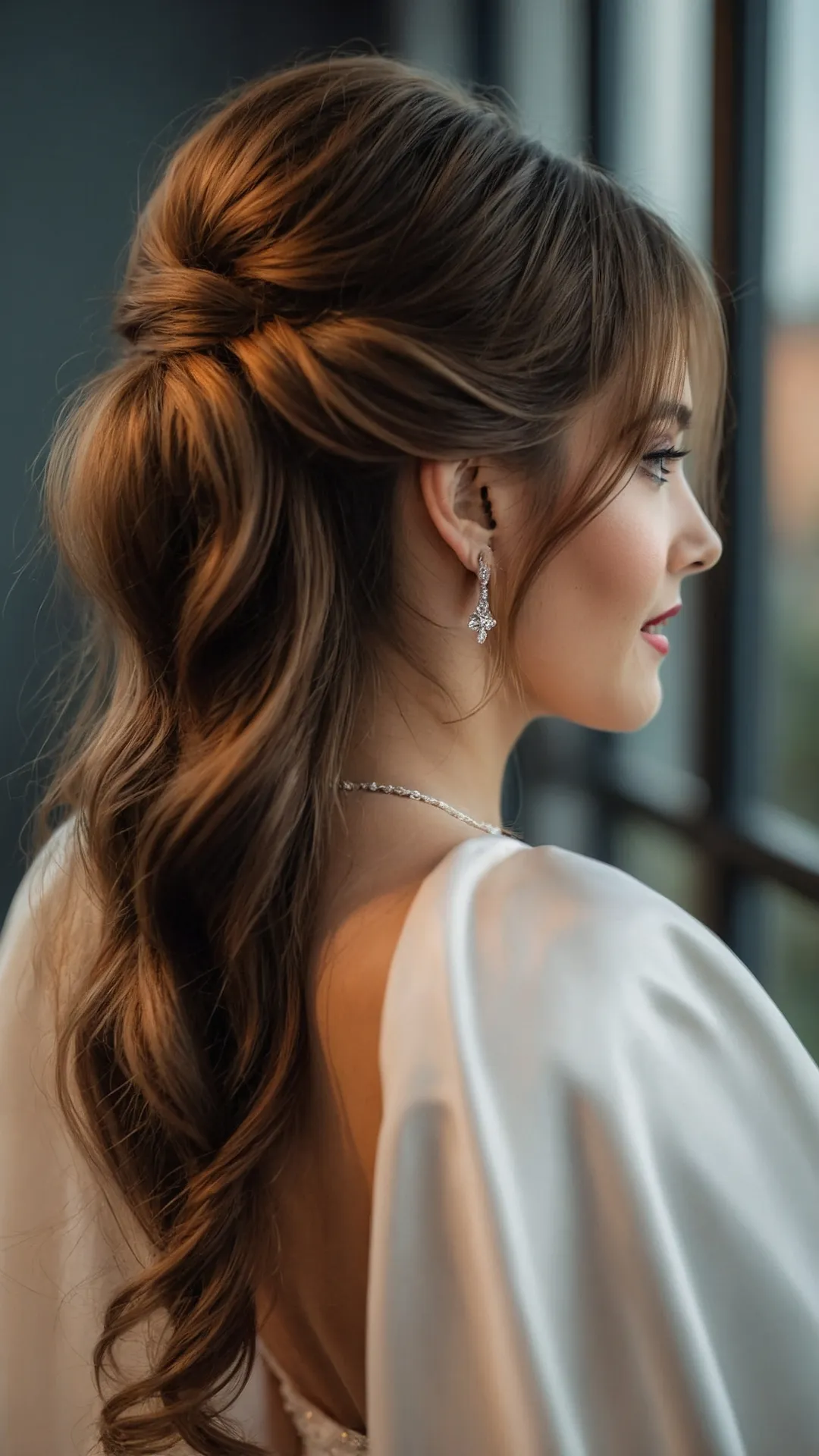 Curls of Vows: A Bride's Embrace