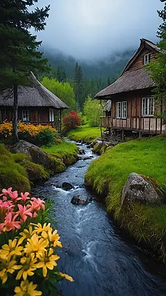 Whispering Meadows Beneath a Starry Sky