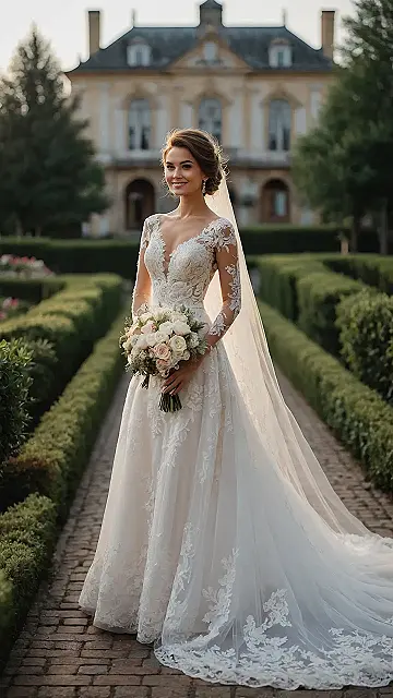 Dramatic Bridal Flourish