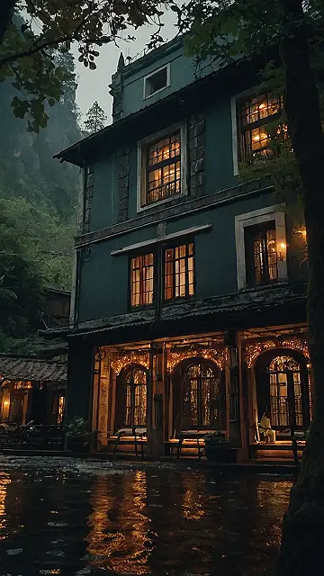 Tranquil Countryside Views Amidst Golden Wheat Fields