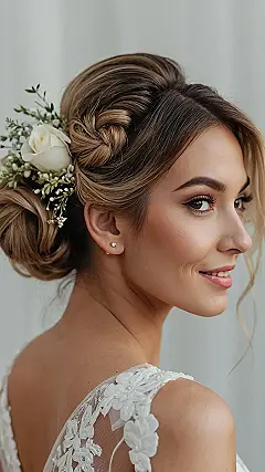 Whimsical Wedding Bun