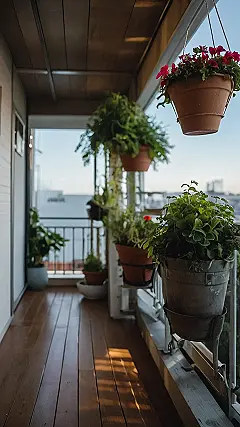 Here’s a title and two paragraphs for a grade 9 audience, based on the image and keyword “small balcony garden decor”: