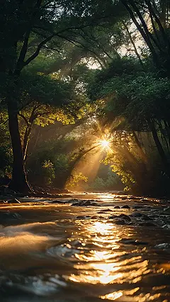 Sun-Kissed Stream