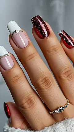 Sparkling Christmas Mani