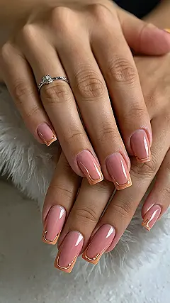 Shimmering Rain Nails