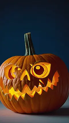 Pumpkin Gleam: The Glowing Grin