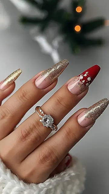 Crimson Christmas Flair