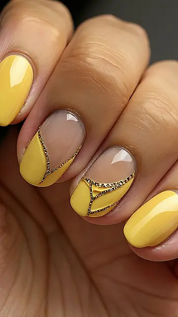 Yellow Power Nails