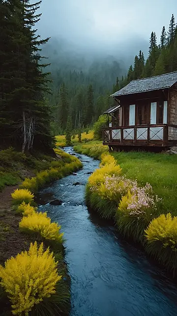 Ethereal Glades Under a Starlit Sky