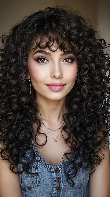 Bangs and Bold Curls
