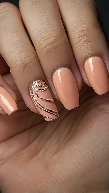 Glazed Peach Tips